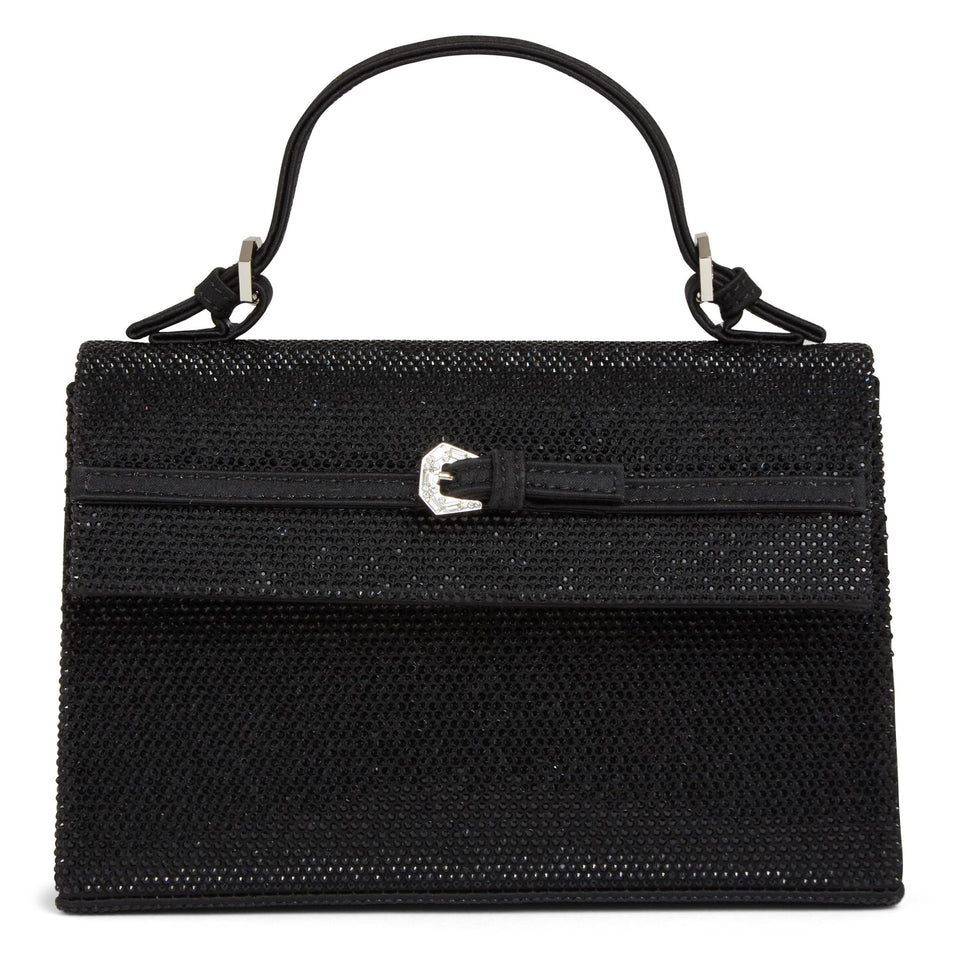 Borsa in cristalli nera