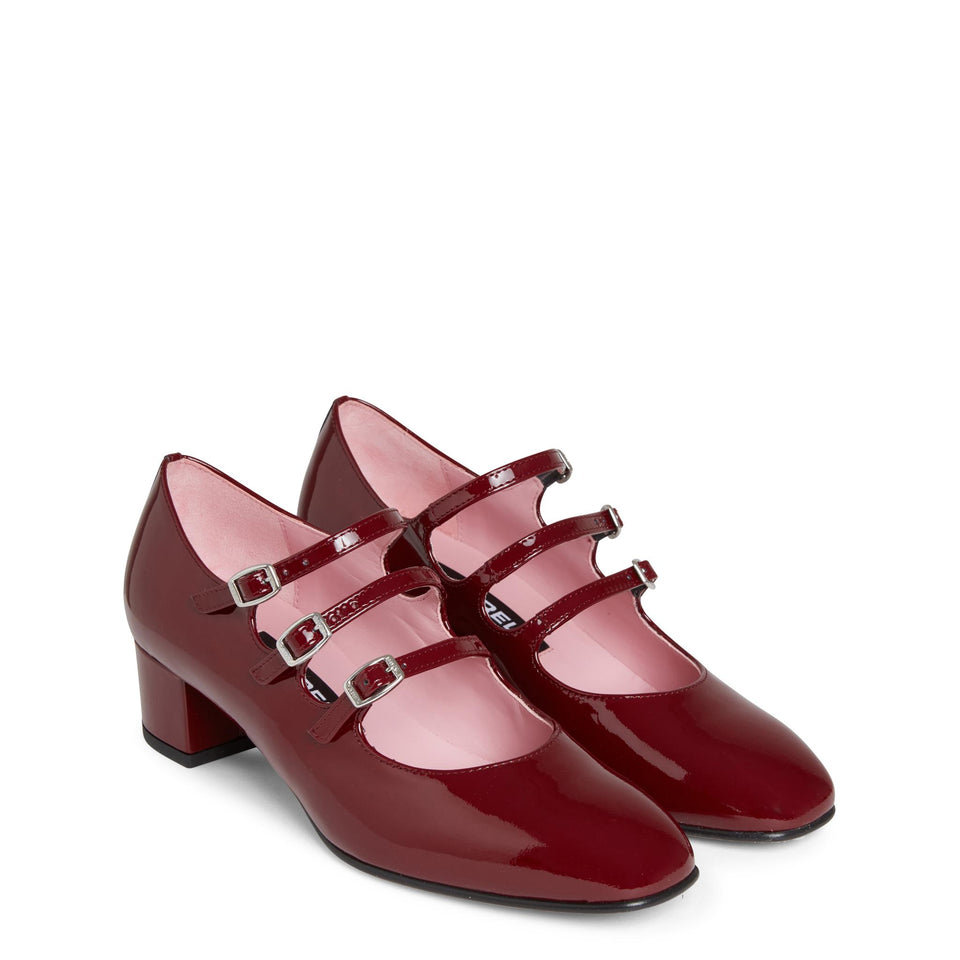 Decolletè "Kina" in pelle bordeaux KINA VERNISBORDEAUX CAREL PARIS 