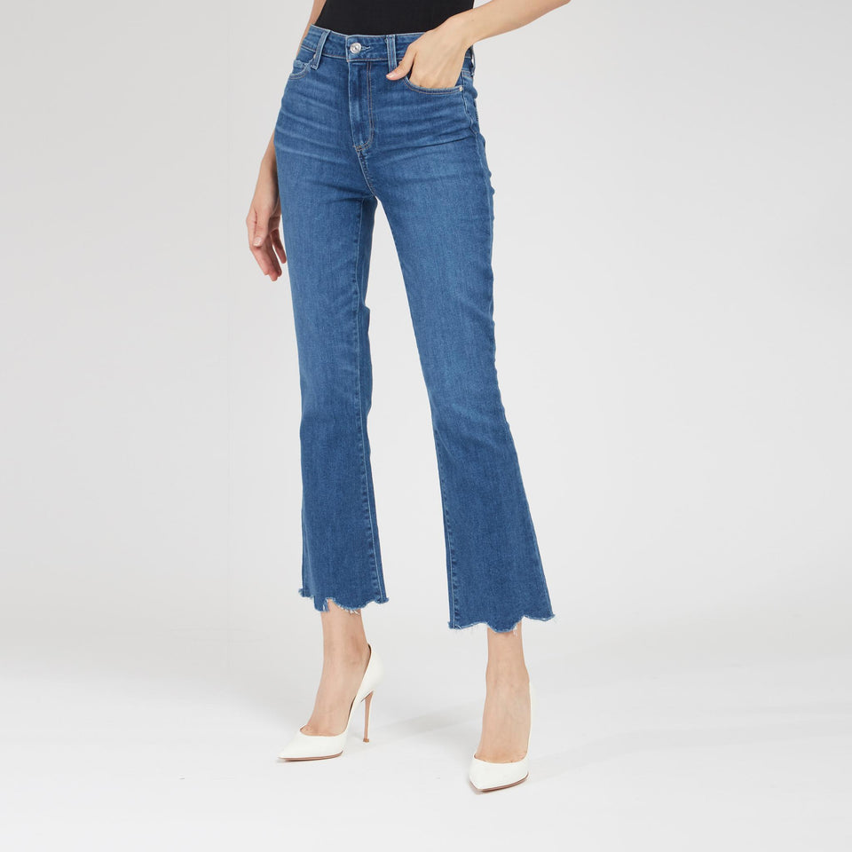 Jeans "Claudine" in cotone blu - GIO MORETTI