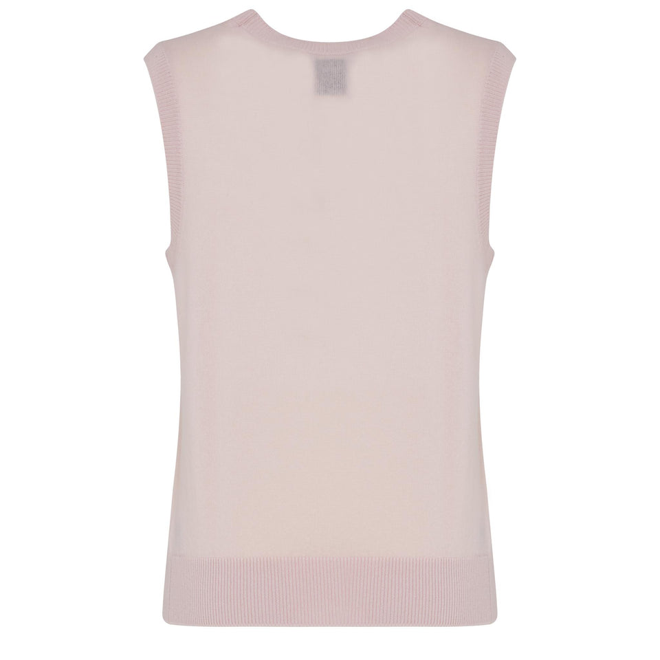 Pink cashmere top