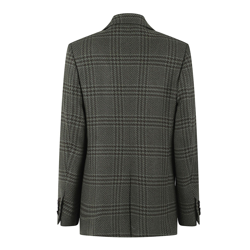 Giacca doppio petto in lana multicolor D60510 K0549B05VENE KITON 