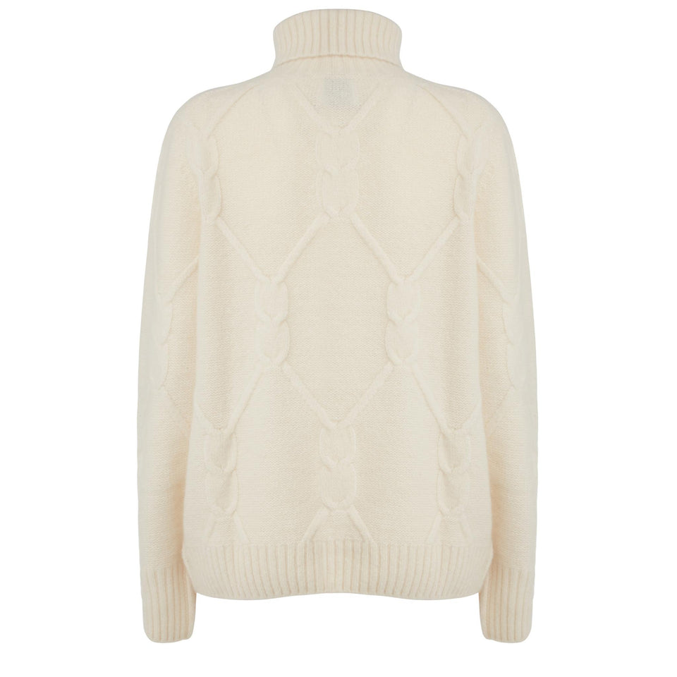 Maglione in cashmere bianca
