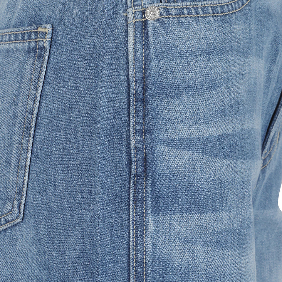 Jeans svasato in denim azzurro J2508D221040FN B1094 VERONICA BEARD 