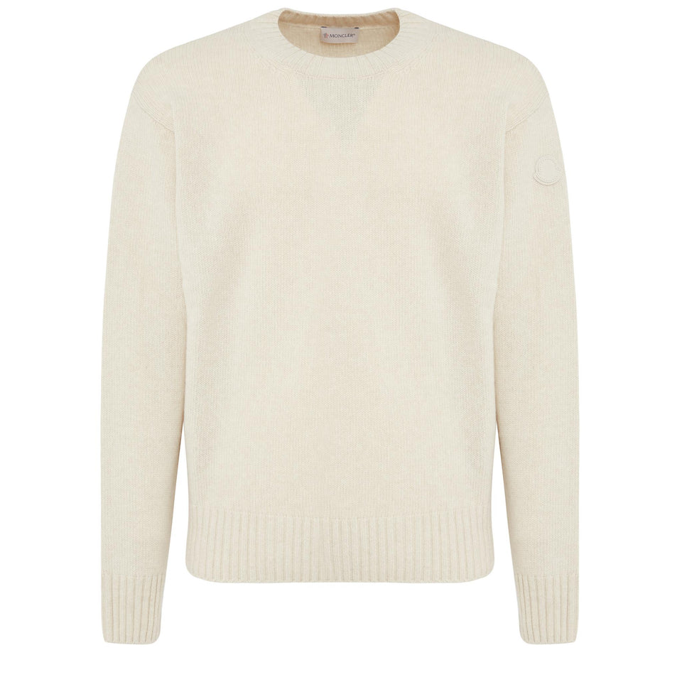 White wool sweater