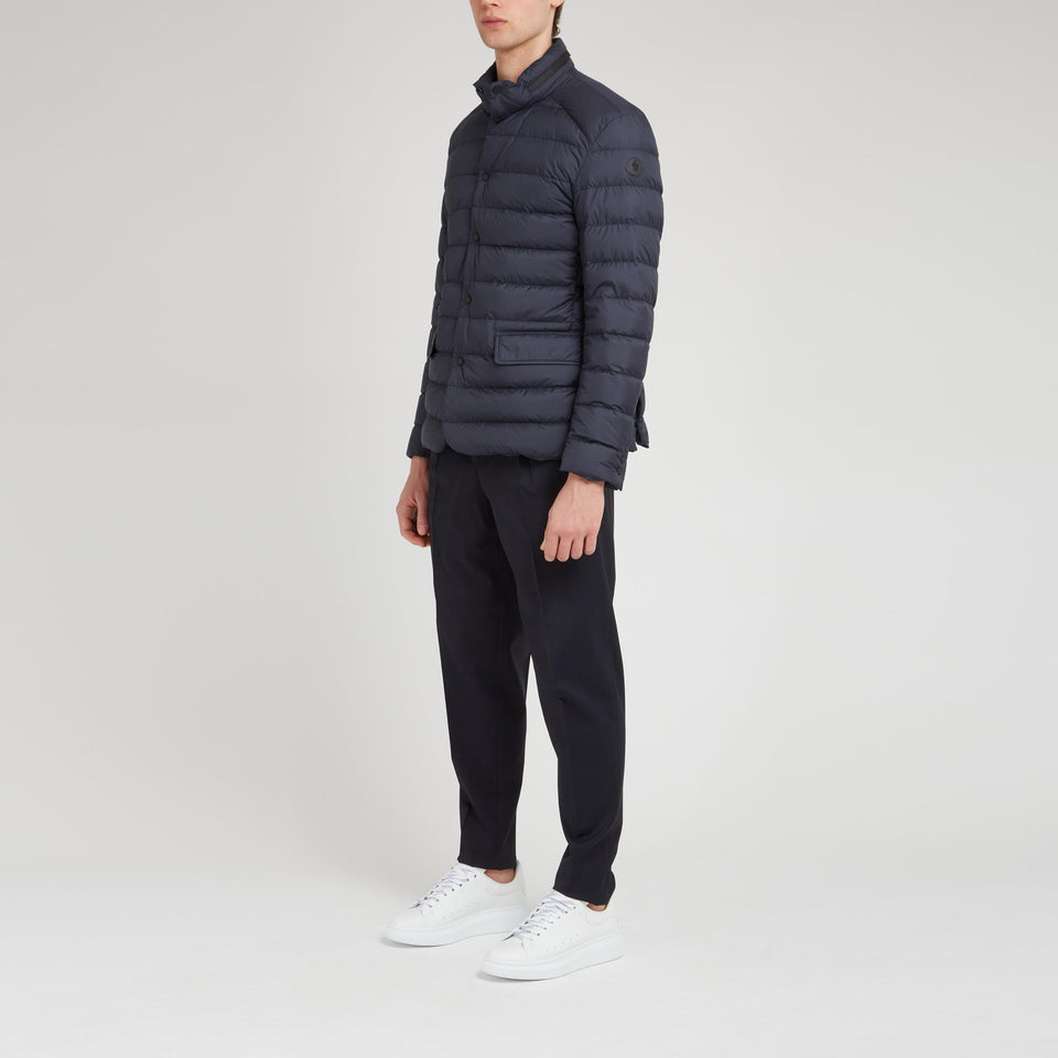 "Carrelet" down jacket in blue fabric