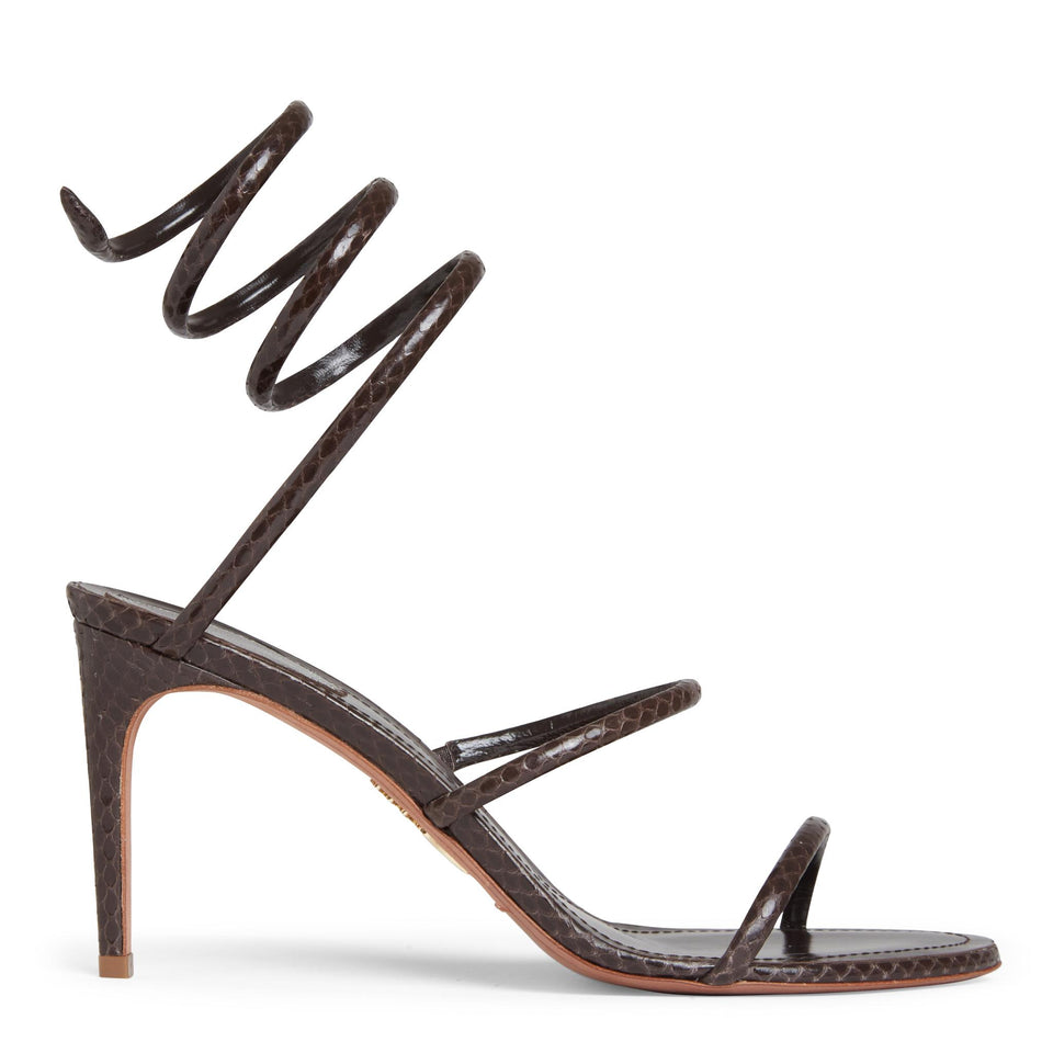 Sandalo ''Cleo'' in pelle marrone C12478-080 AY015029BROWN RENE CAOVILLA 