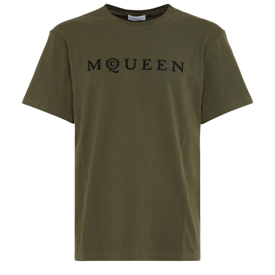 T-shirt in cotone verde