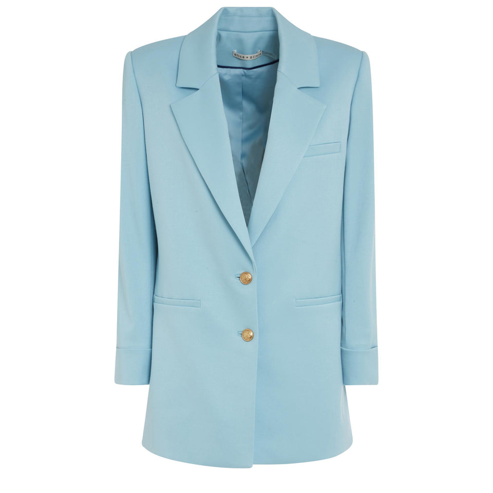 "Margot" blazer in light blue fabric