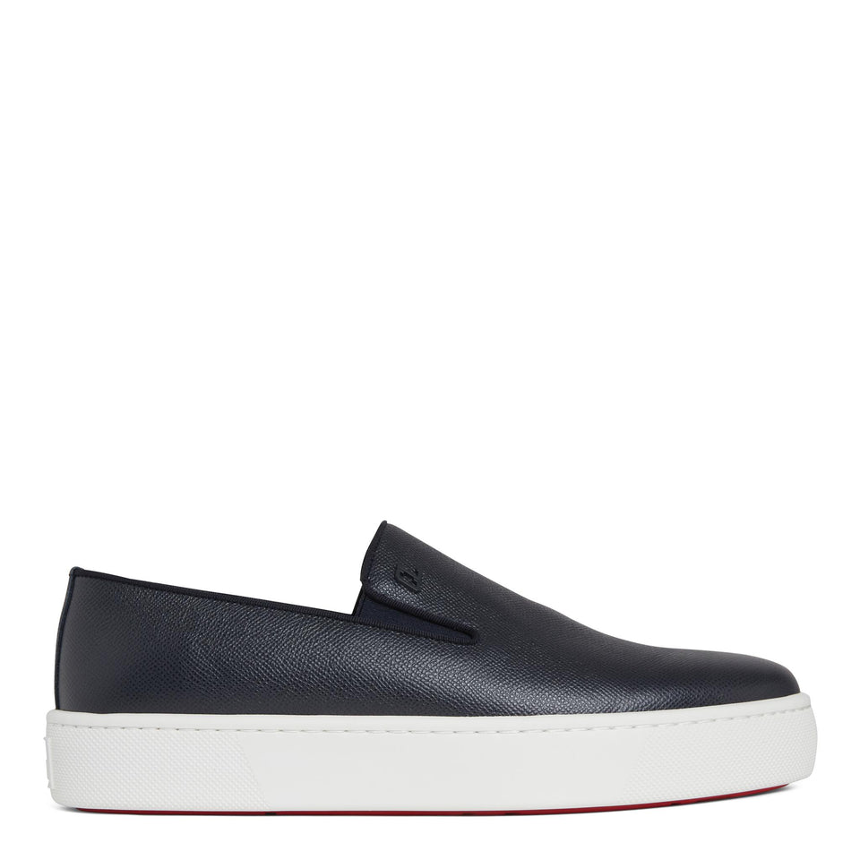 Sneakers slip-on ''Boatissimo'' in pelle blu 3240702 BL4G CHRISTIAN LOUBOUTIN 