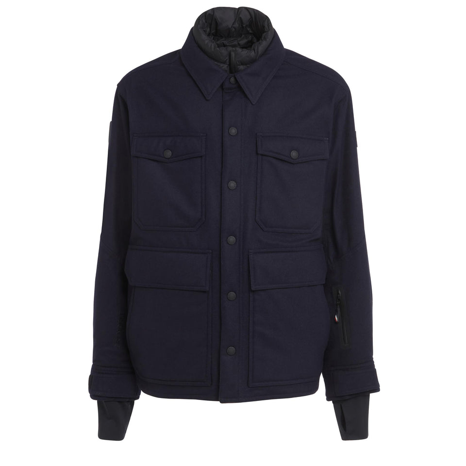 "Antuco" jacket in blue fabric