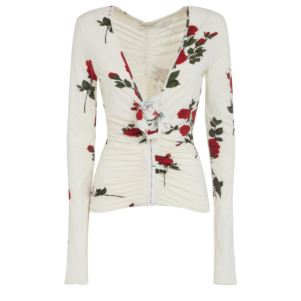 Maglia in tessuto bianca