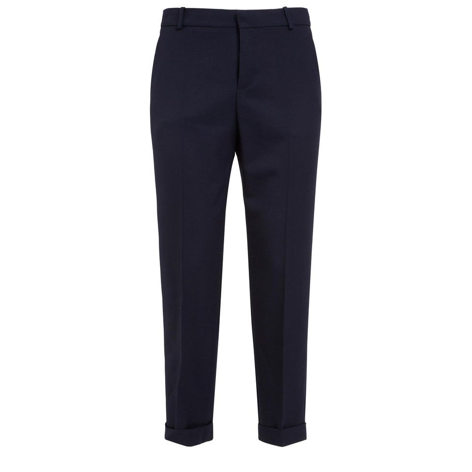 Pantalone in lana blu - GIO MORETTI