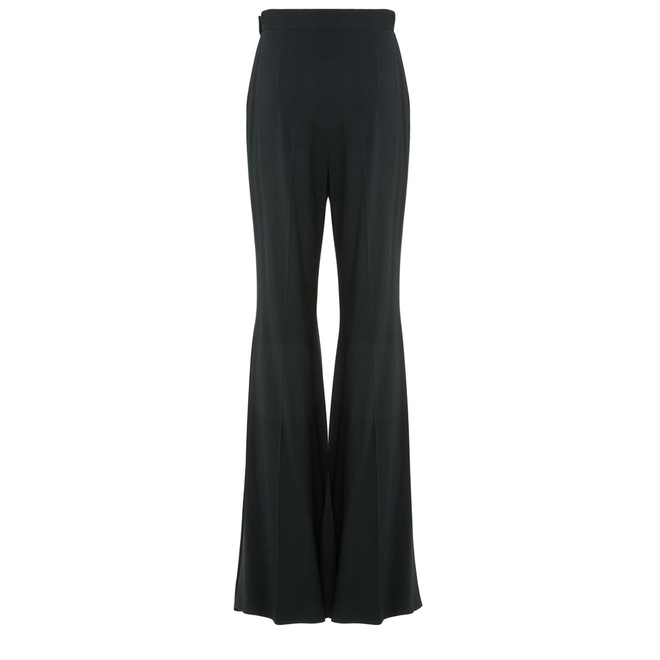 Pantalone svasato in tessuto nero P0029NP24CD004 BK001 ELIE SAAB 