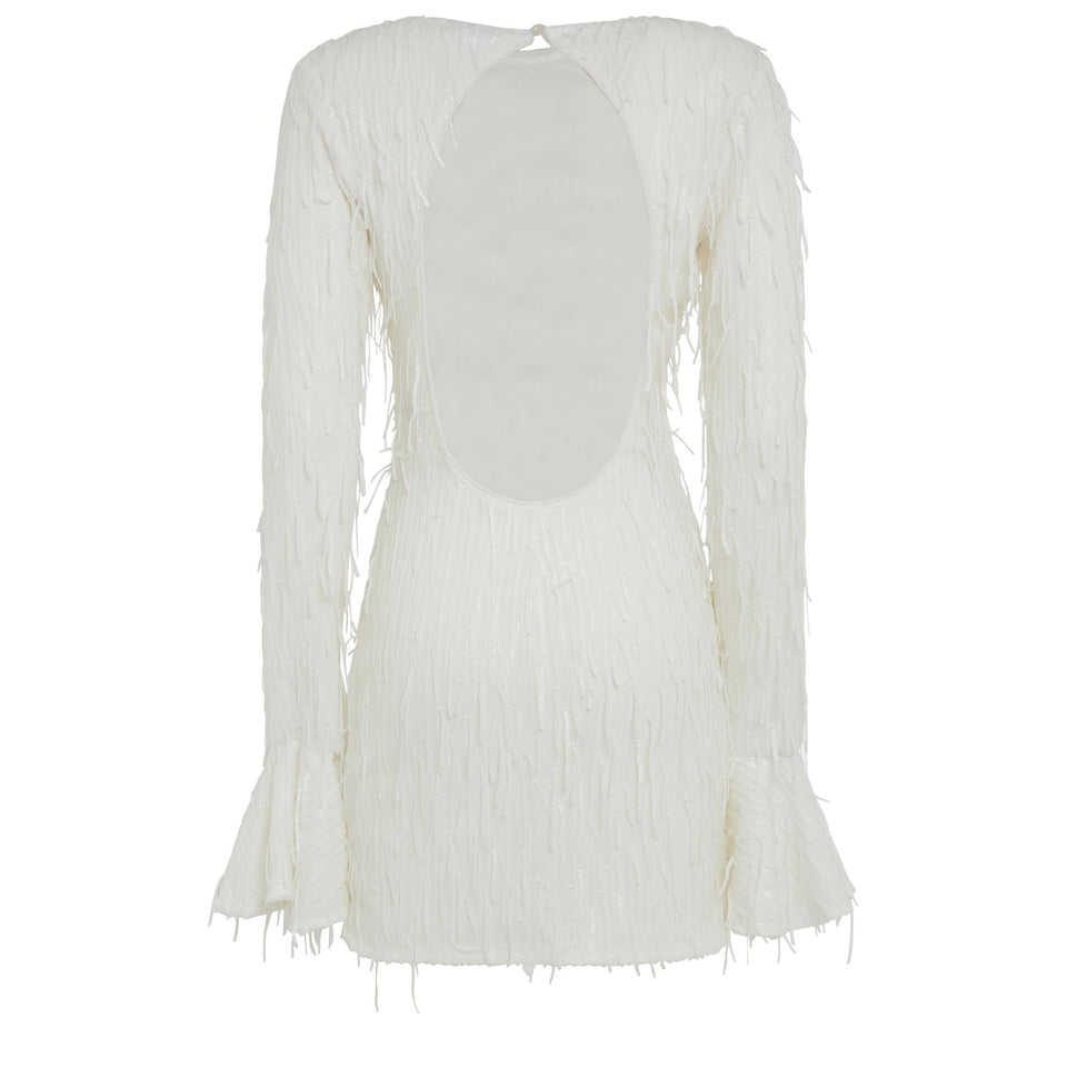 Abito in tessuto bianco