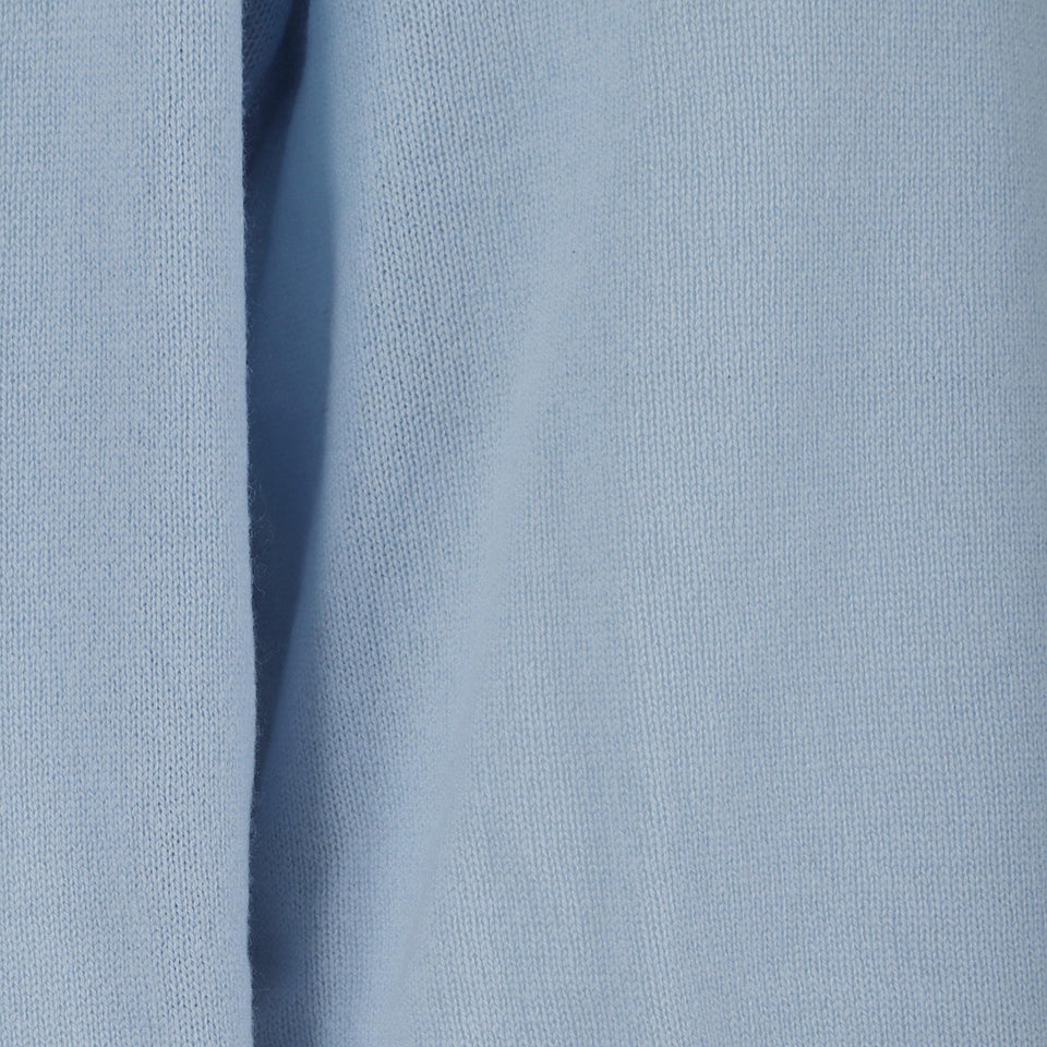Maglia in cashmere azzurra 255 1117311 ALLUDE 