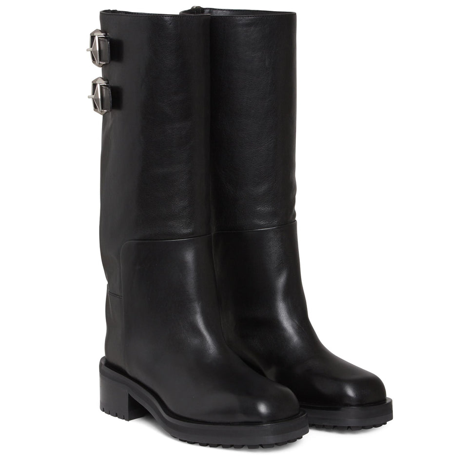 Stivale "Brooklyn 50" in pelle nero BROOKLYN KB 50 WLZBLACK JIMMY CHOO 