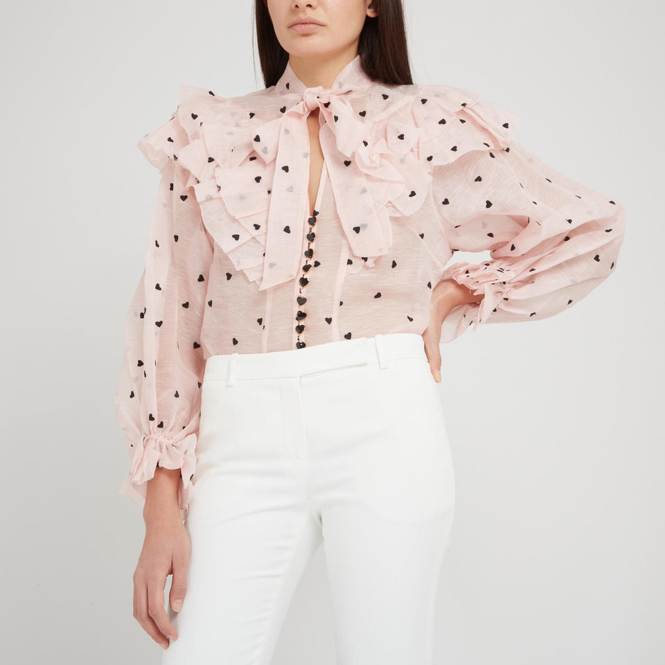 Pink Silk "Crush" Shirt