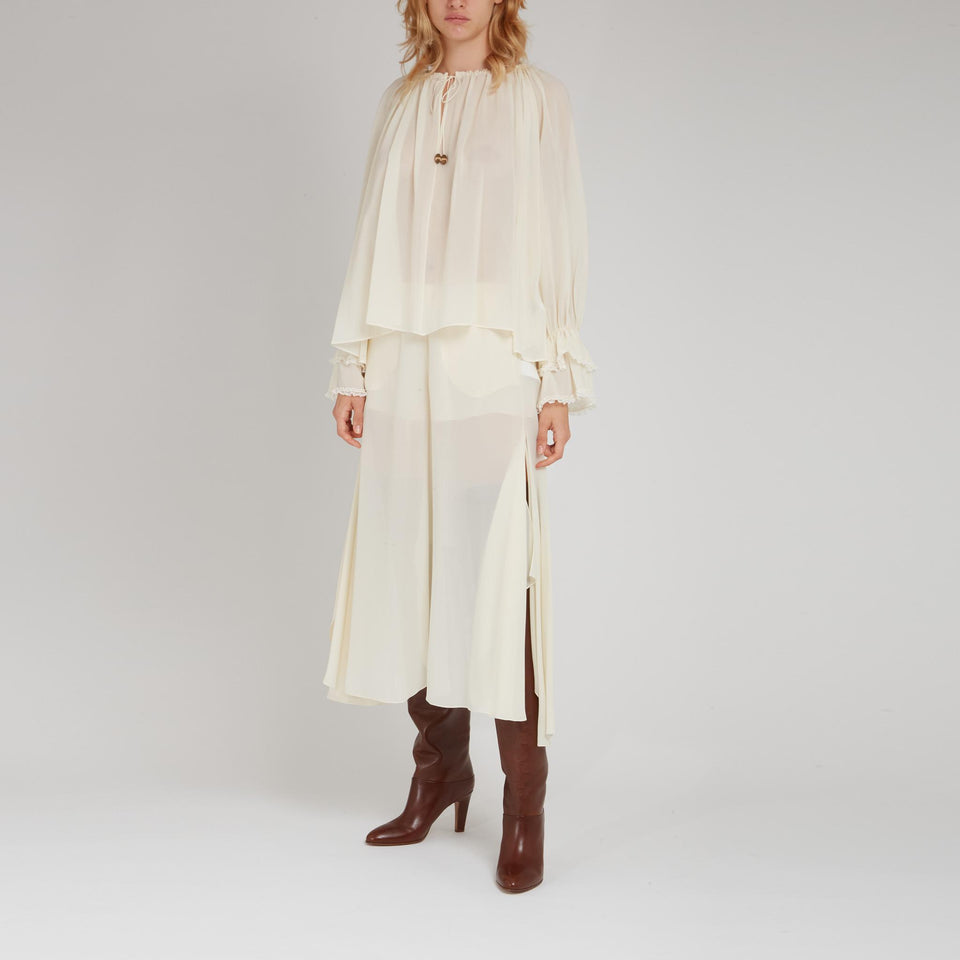 Maglia in cotone bianca