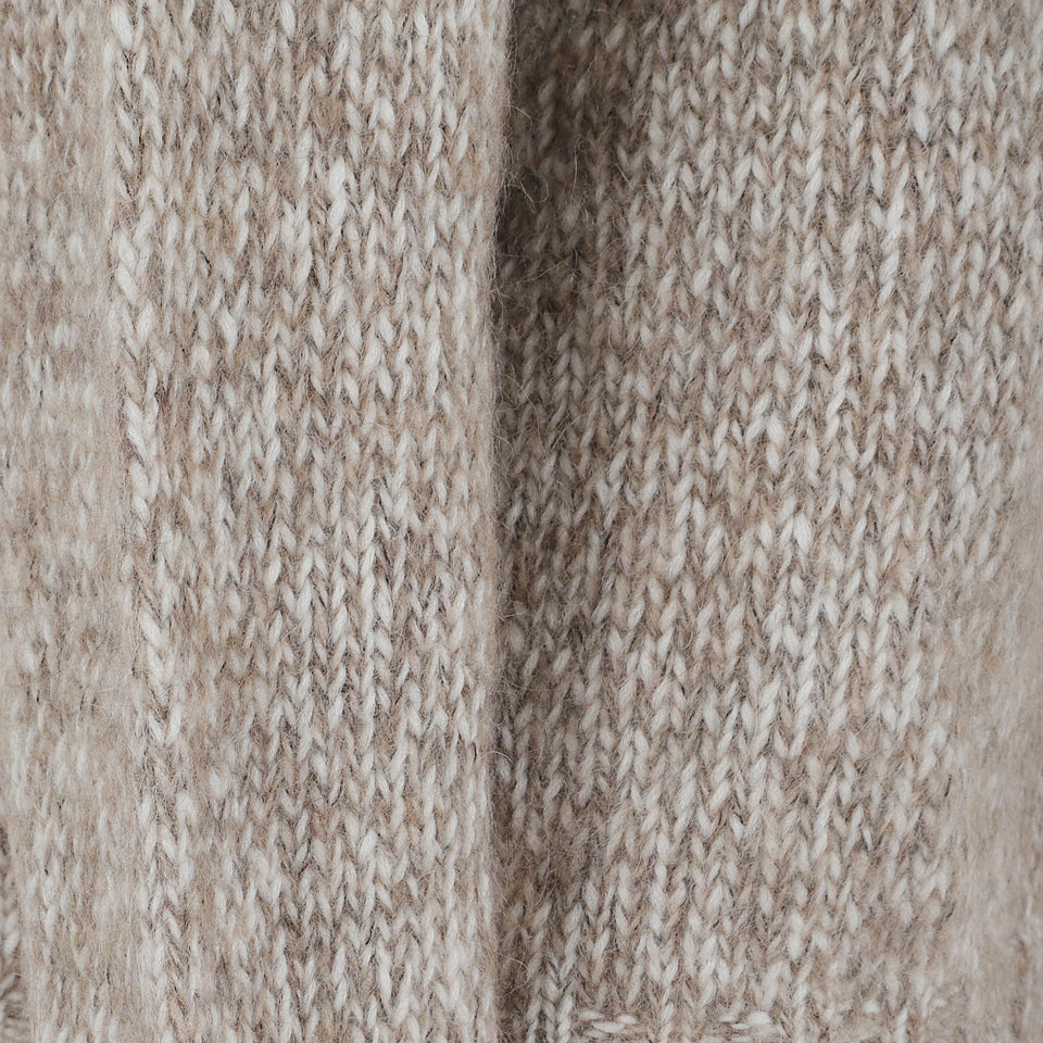 Maglione in lana beige D512139 LAILA803 P.A.R.O.S.H. 