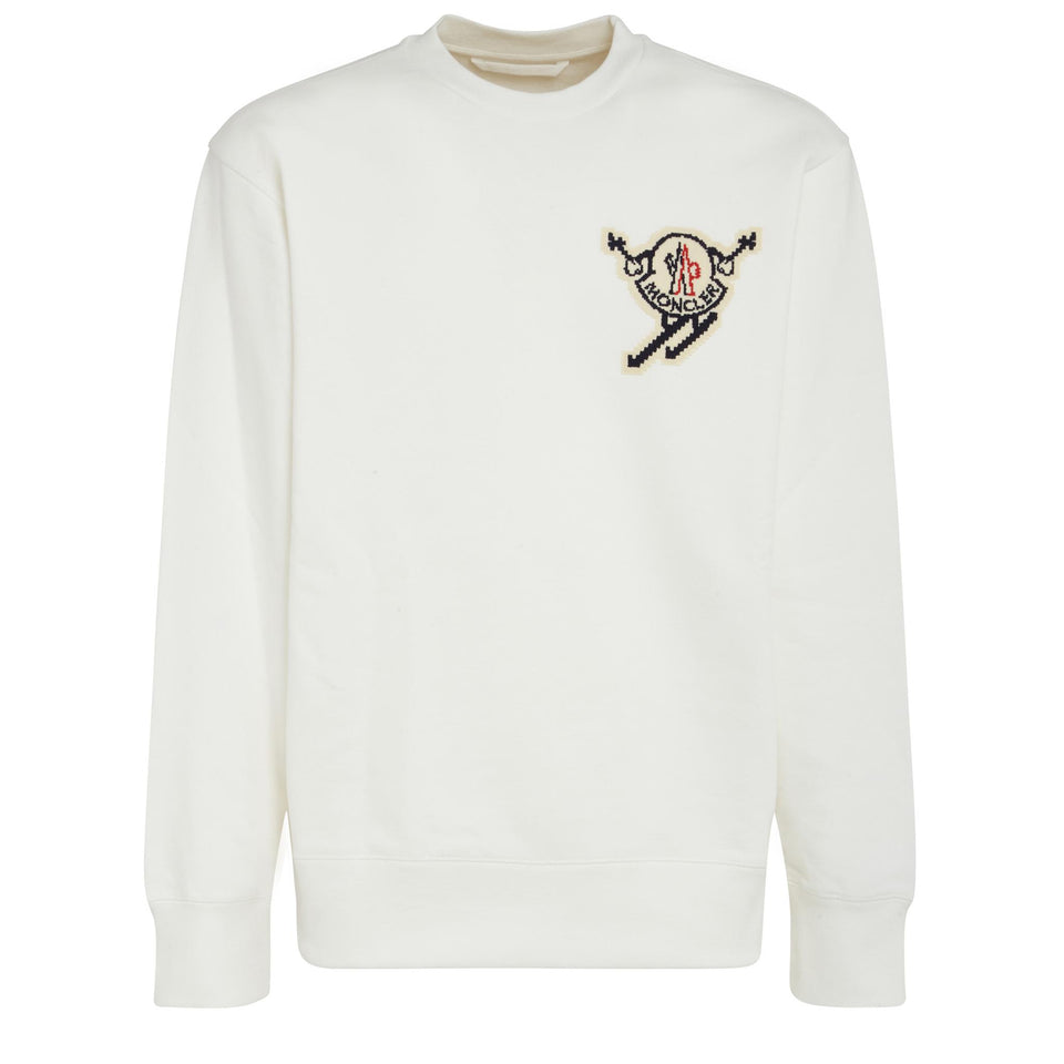 White cotton sweatshirt