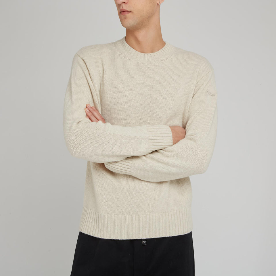 Maglia in lana bianca