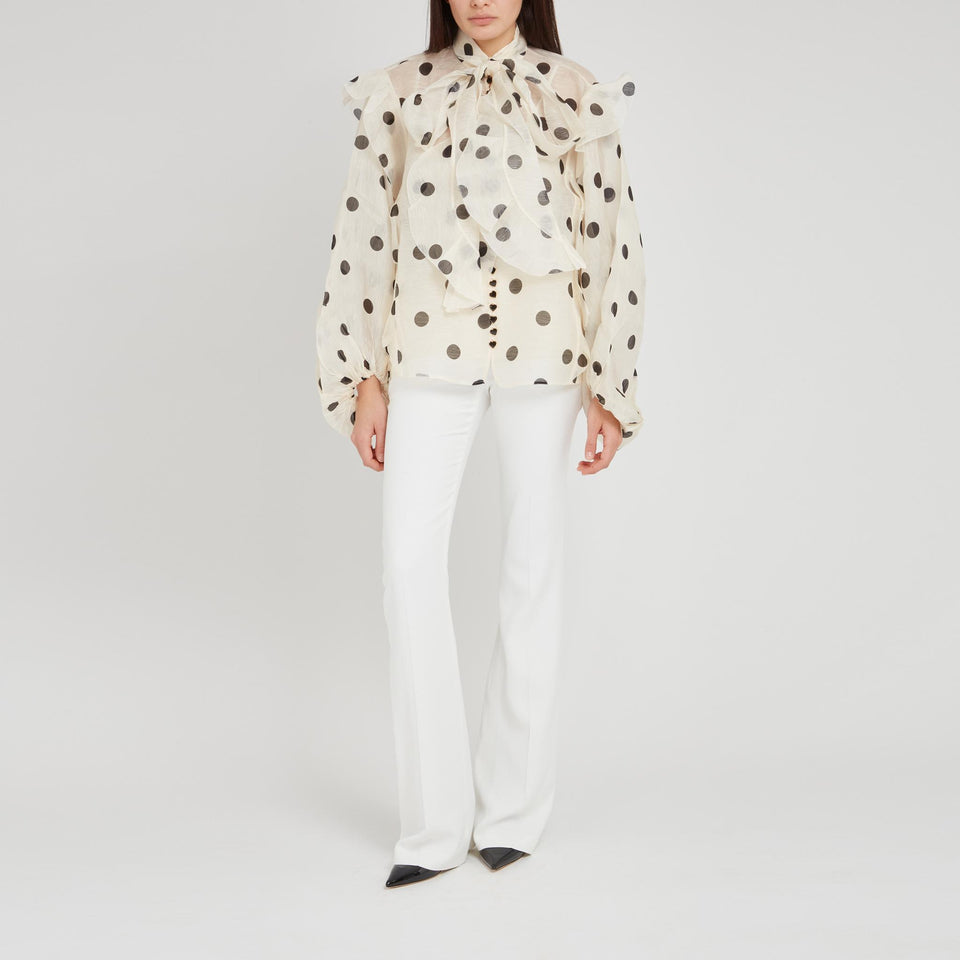 Camicia "Crush" in lino bianca