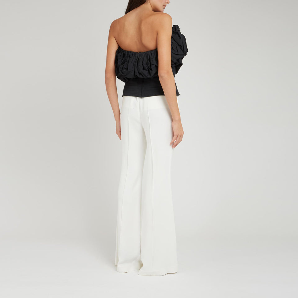 Top in tessuto nero TO071NP24TA003 BK001 ELIE SAAB 