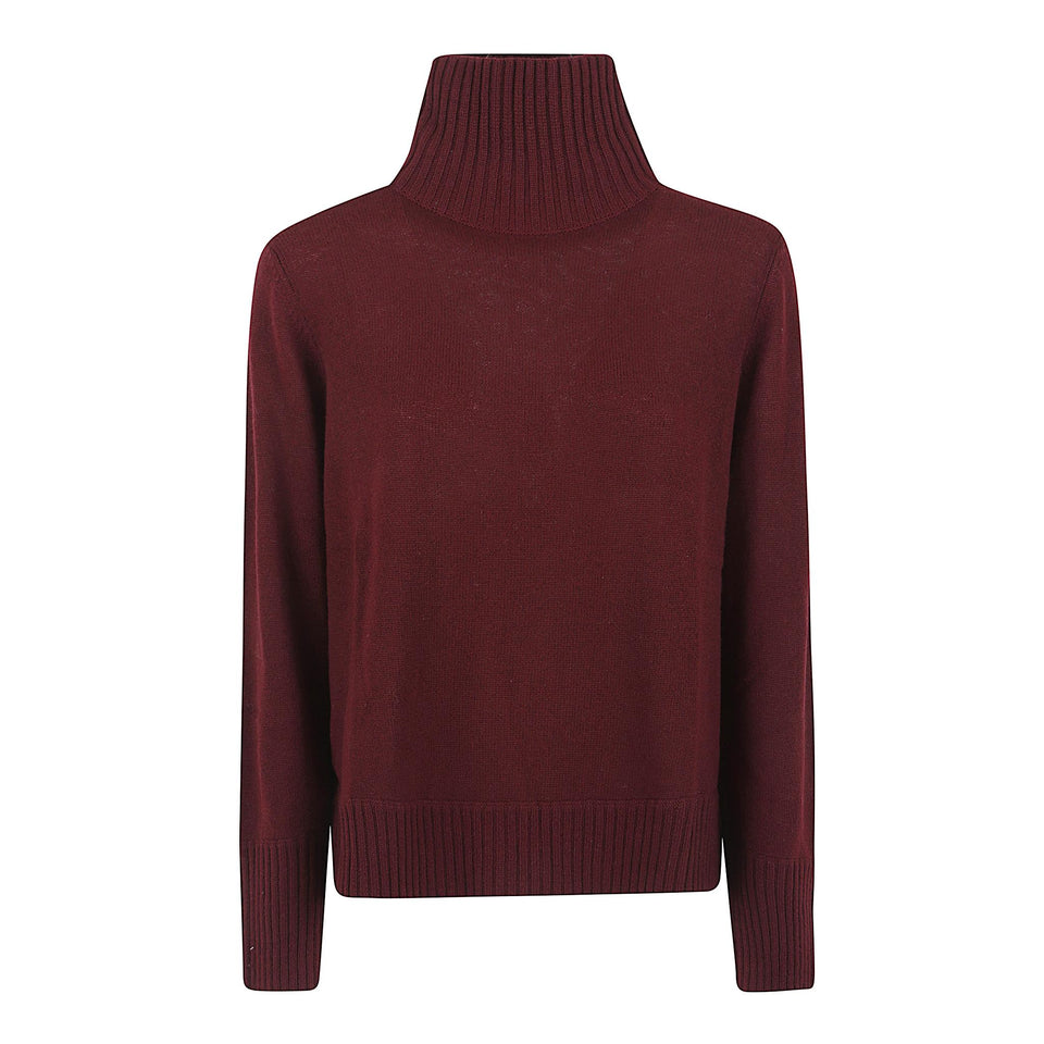 Maglia in cashmere bordeaux 255 1117368 ALLUDE 