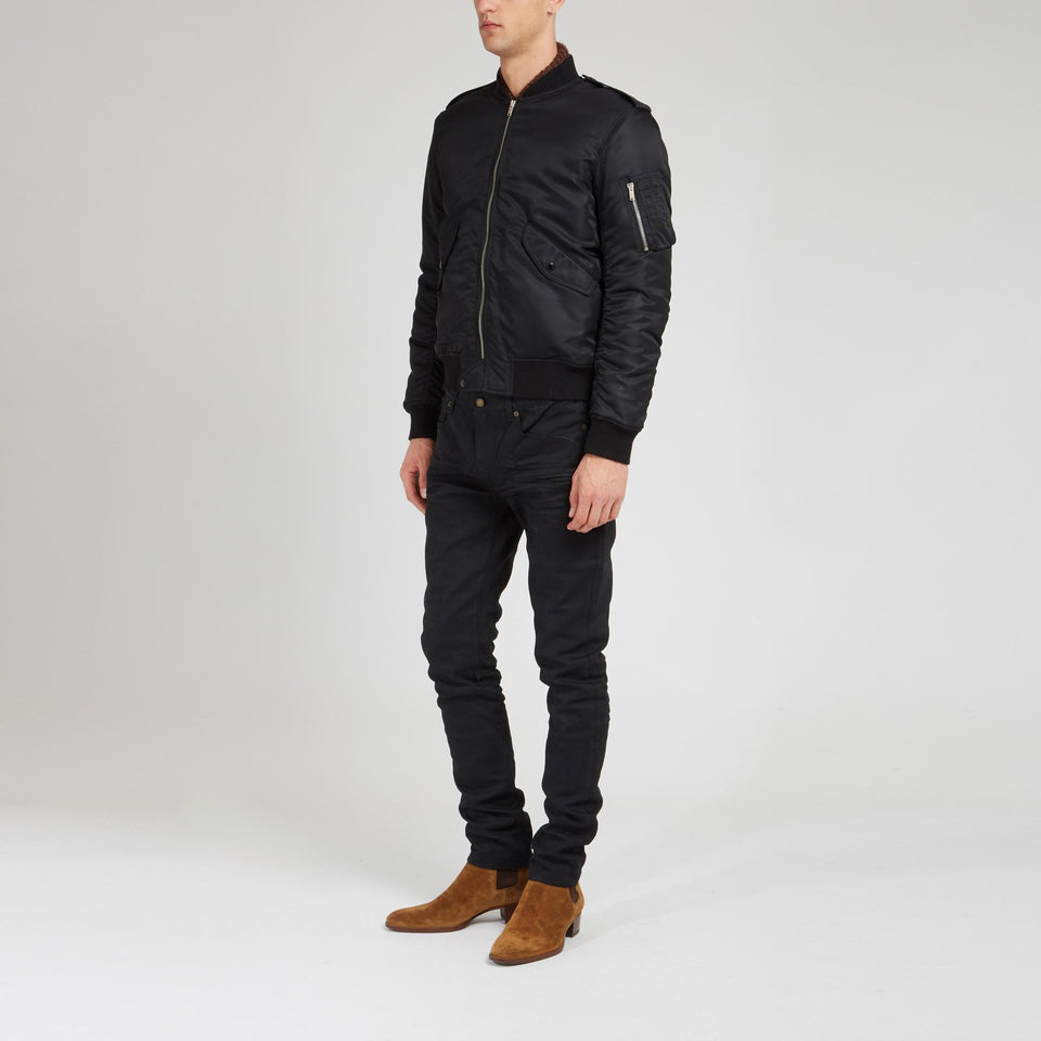 Giubbotto in nylon nero - GIO MORETTI