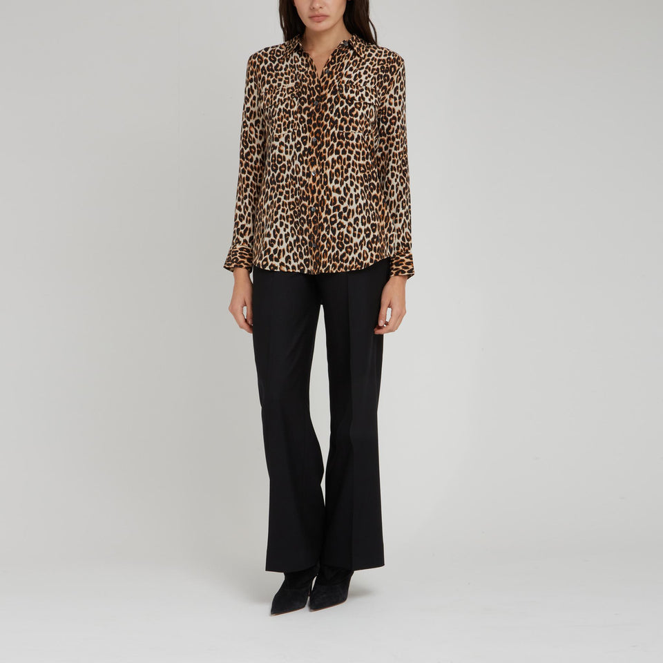 Multicolor silk shirt