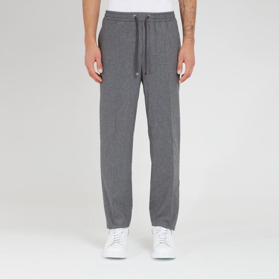 Grey wool trousers