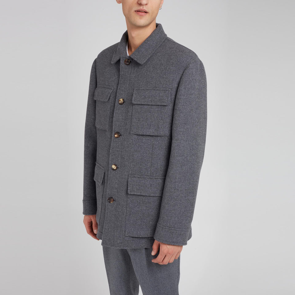 Giubbotto in lana grigio