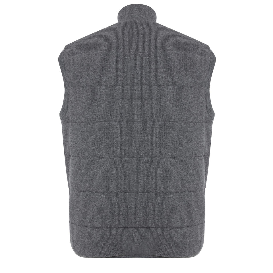 Grey wool vest