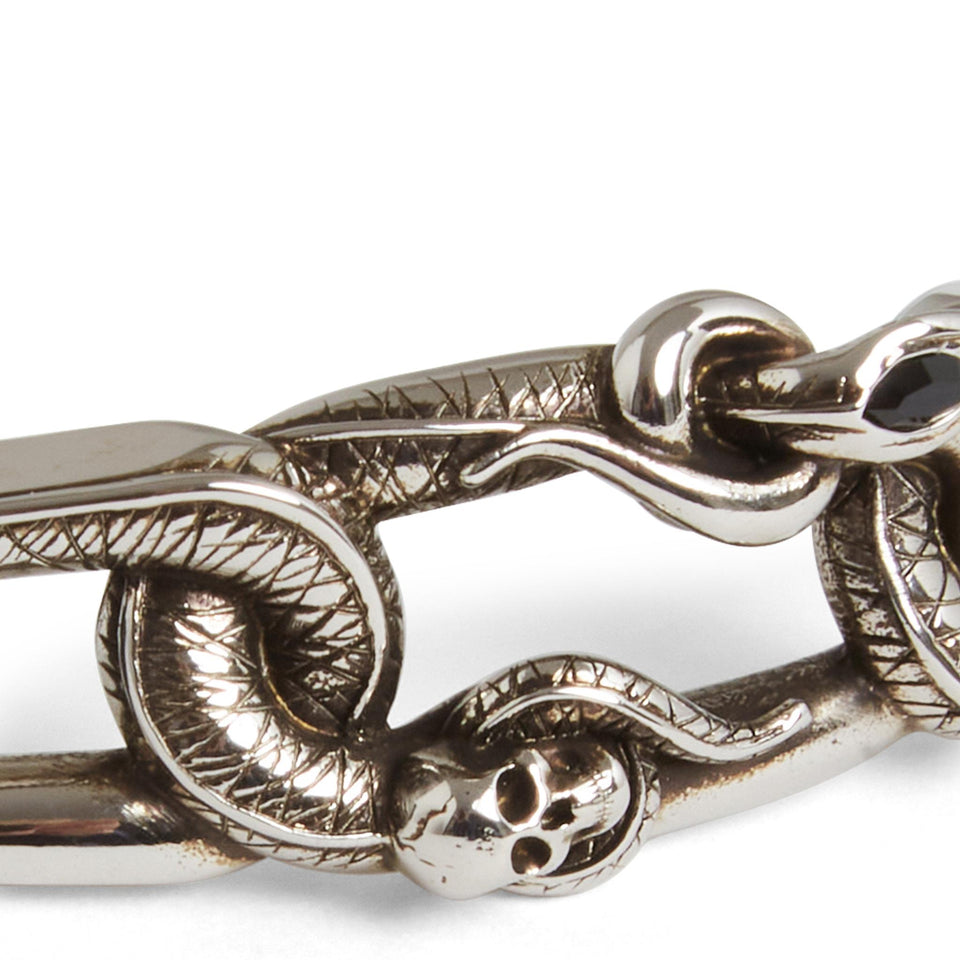 Bracciale in ottone argentato