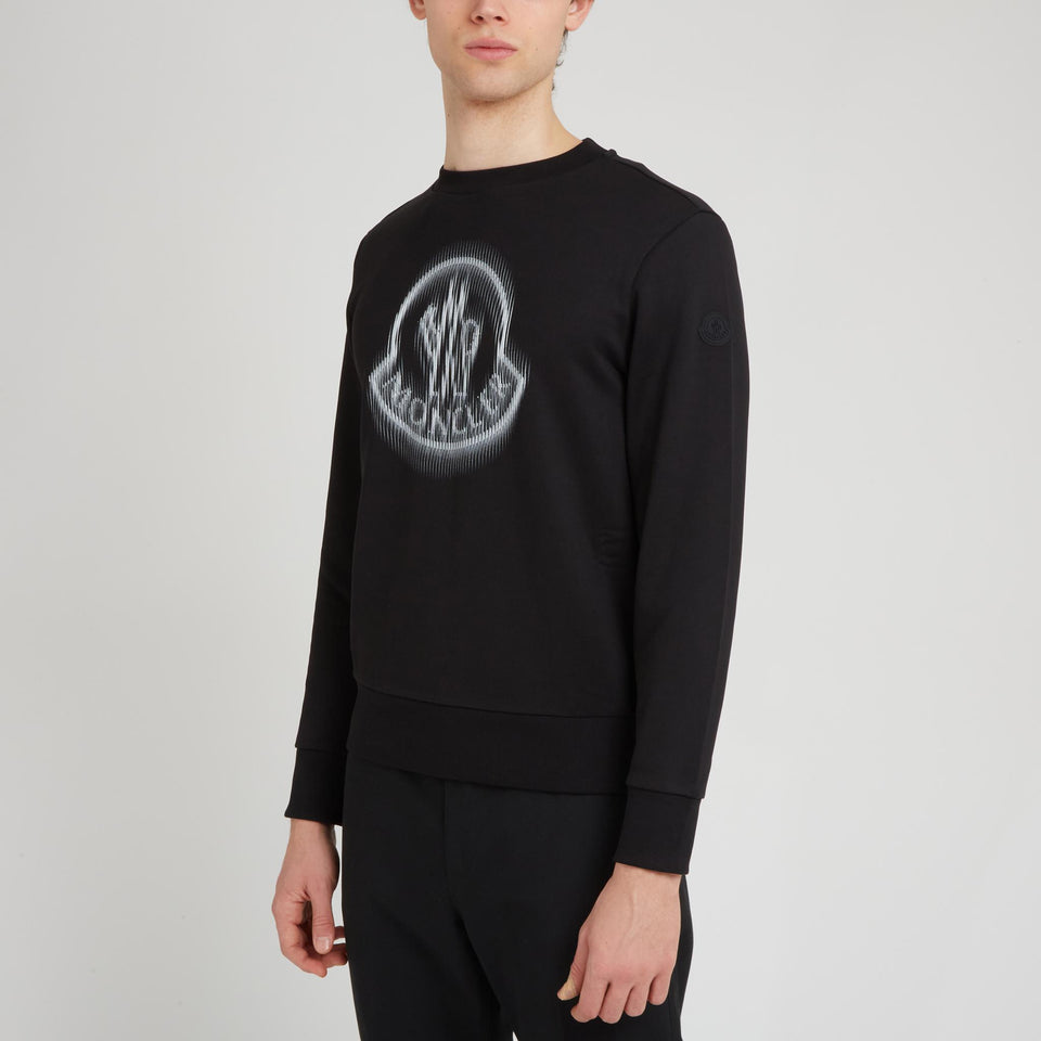 Black cotton sweatshirt