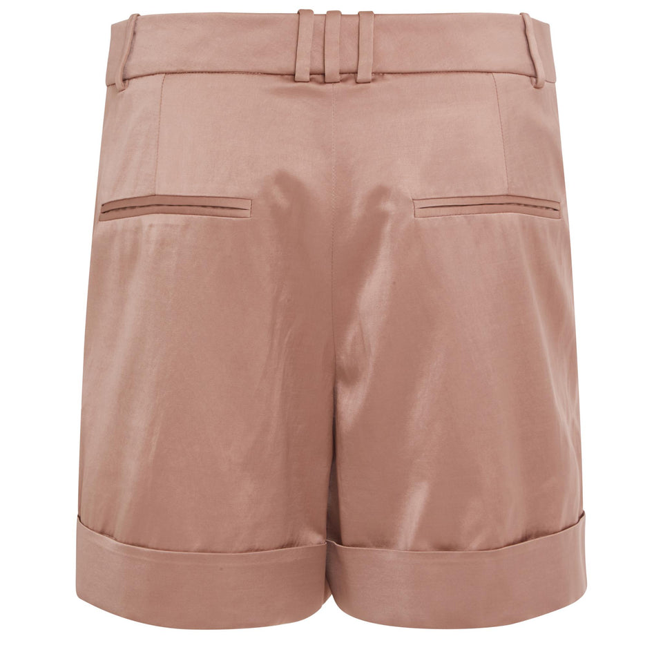 Short in raso rosa