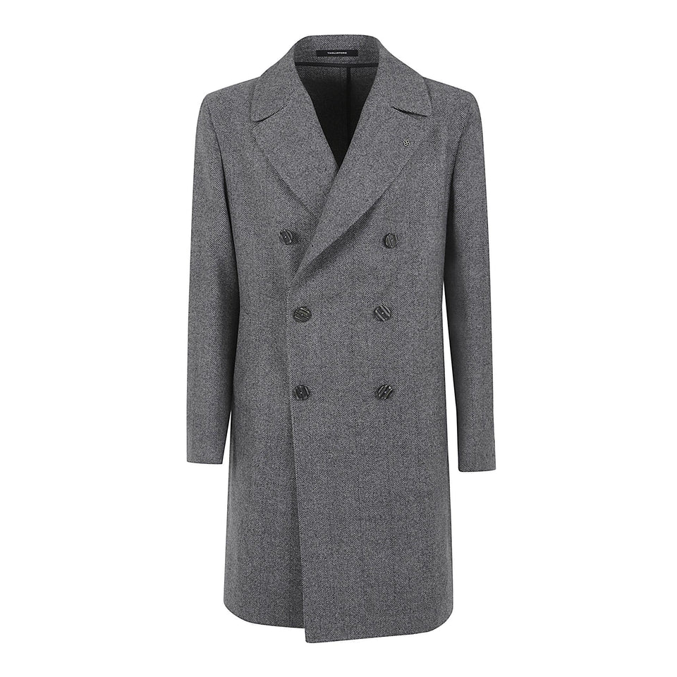 Cappotto doppio petto in lana grigio CSCORDEN 550067352 TAGLIATORE 