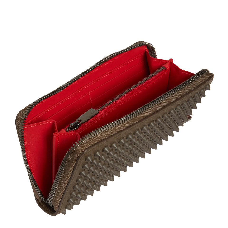 Portafogli "M Panettone" in pelle verde - GIO MORETTI