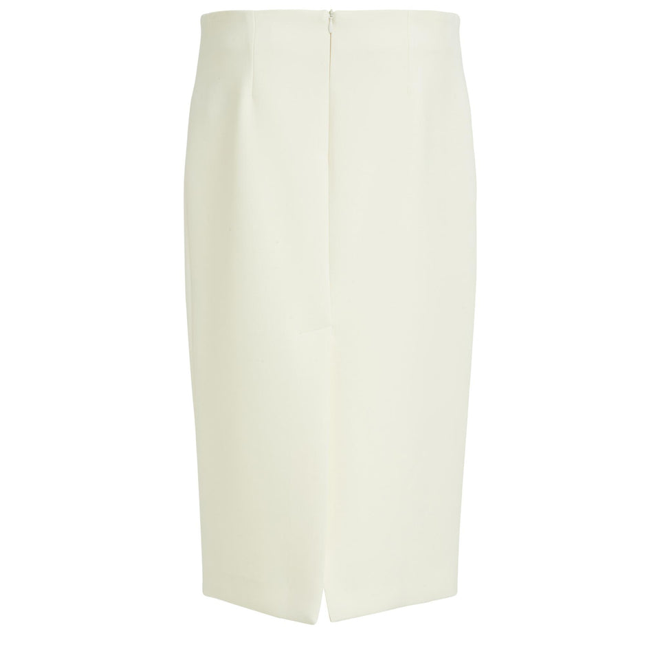 Gonna in tessuto bianca