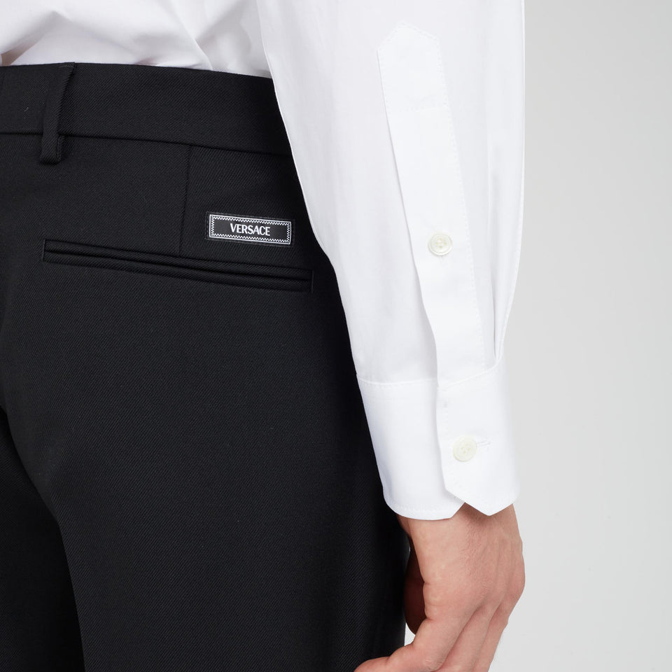 Pantalone sartoriale in lana nero