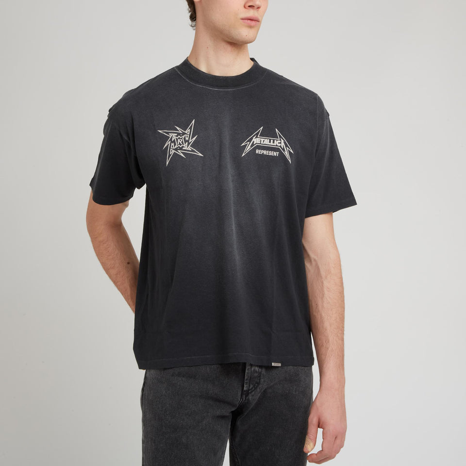 T-shirt in cotone nera