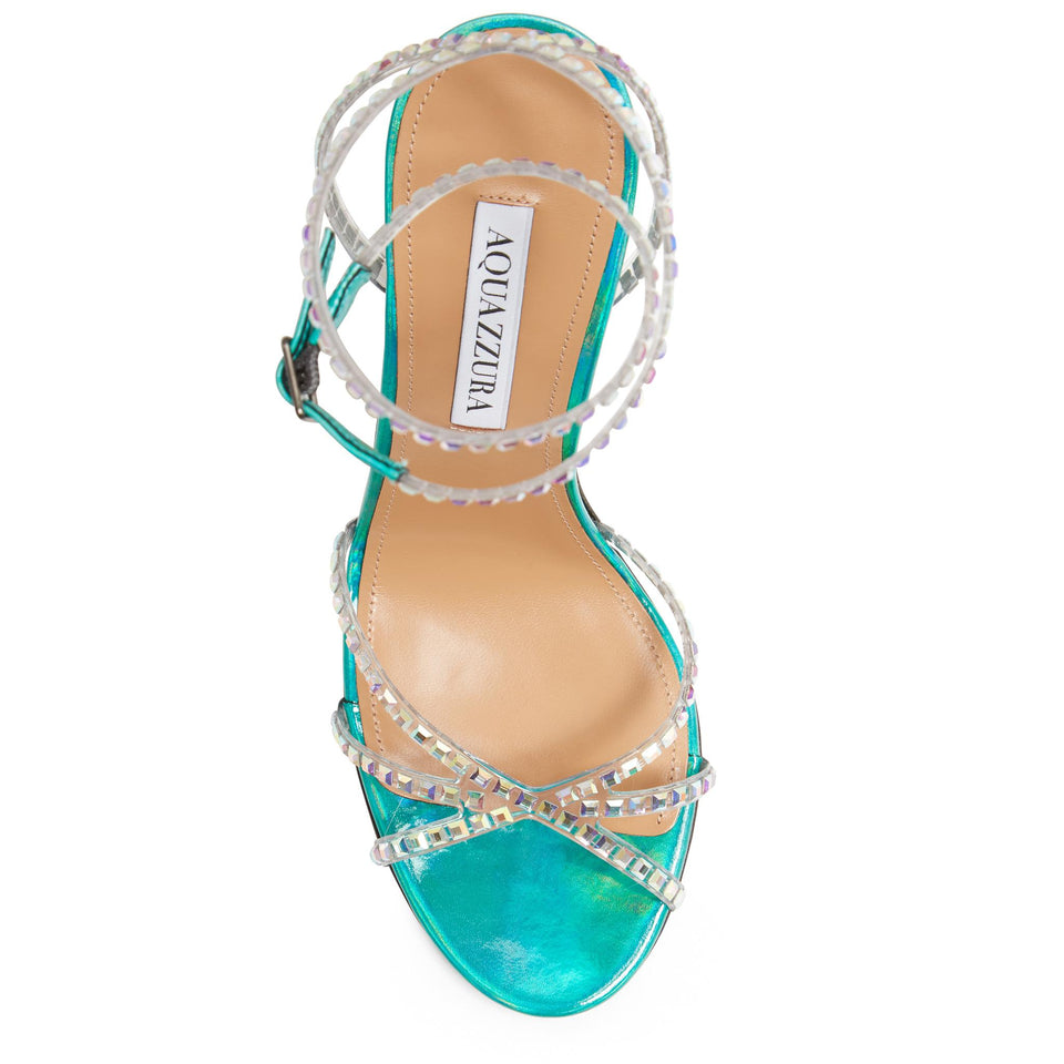 Sandalo "Dance" in pvc azzurro DNCHIGS0 CXVACQ AQUAZZURA 