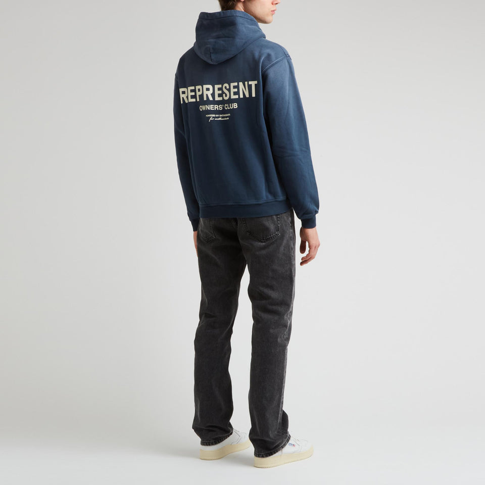 Blue Cotton ''Owners Club Hoodie'' Sweatshirt