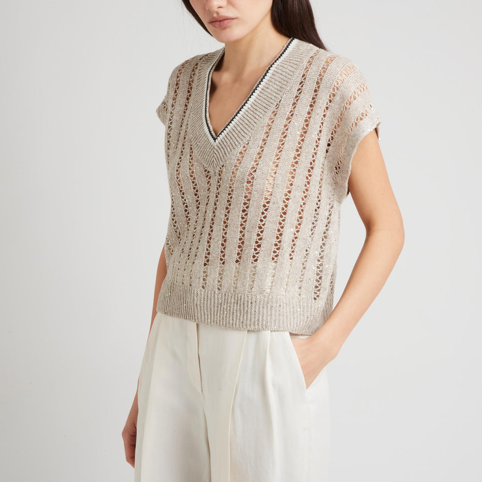 Beige cashmere sweater