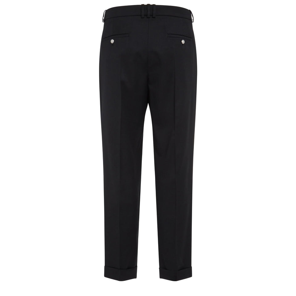 Pantalone in lana nero