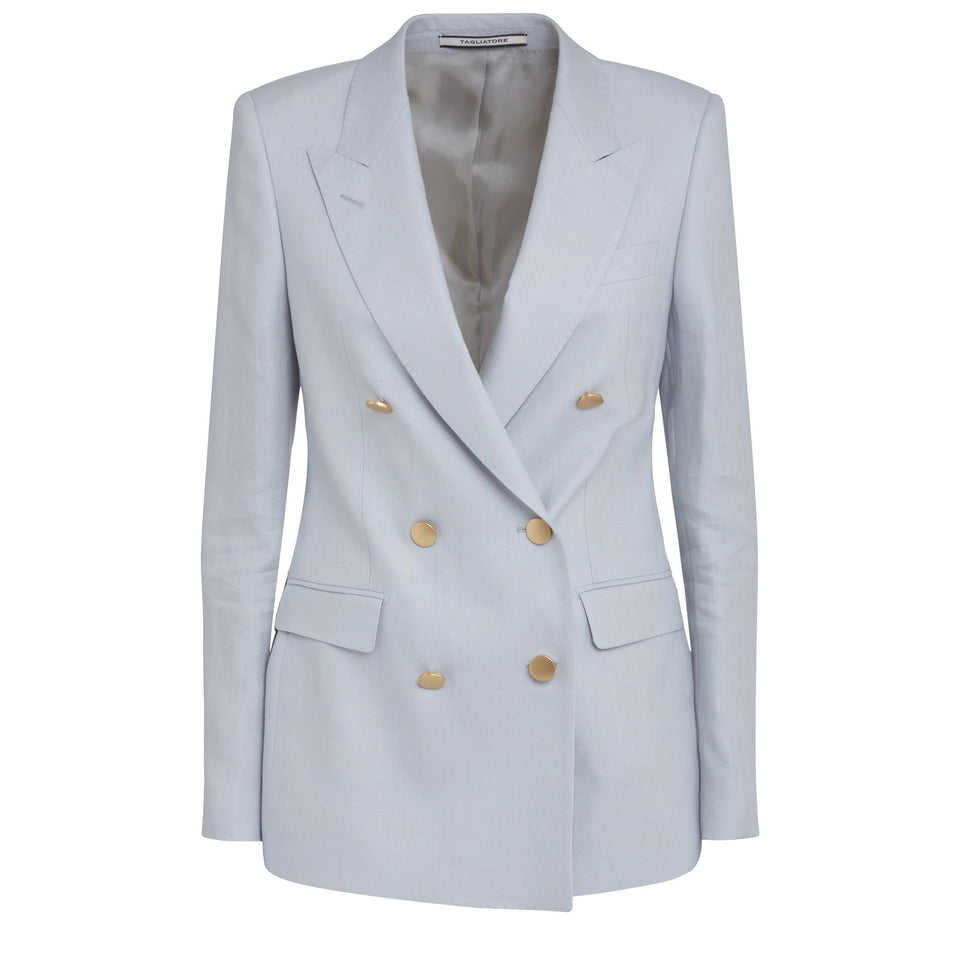 Giacca doppio petto ''J-Parigi'' in tessuto grigia