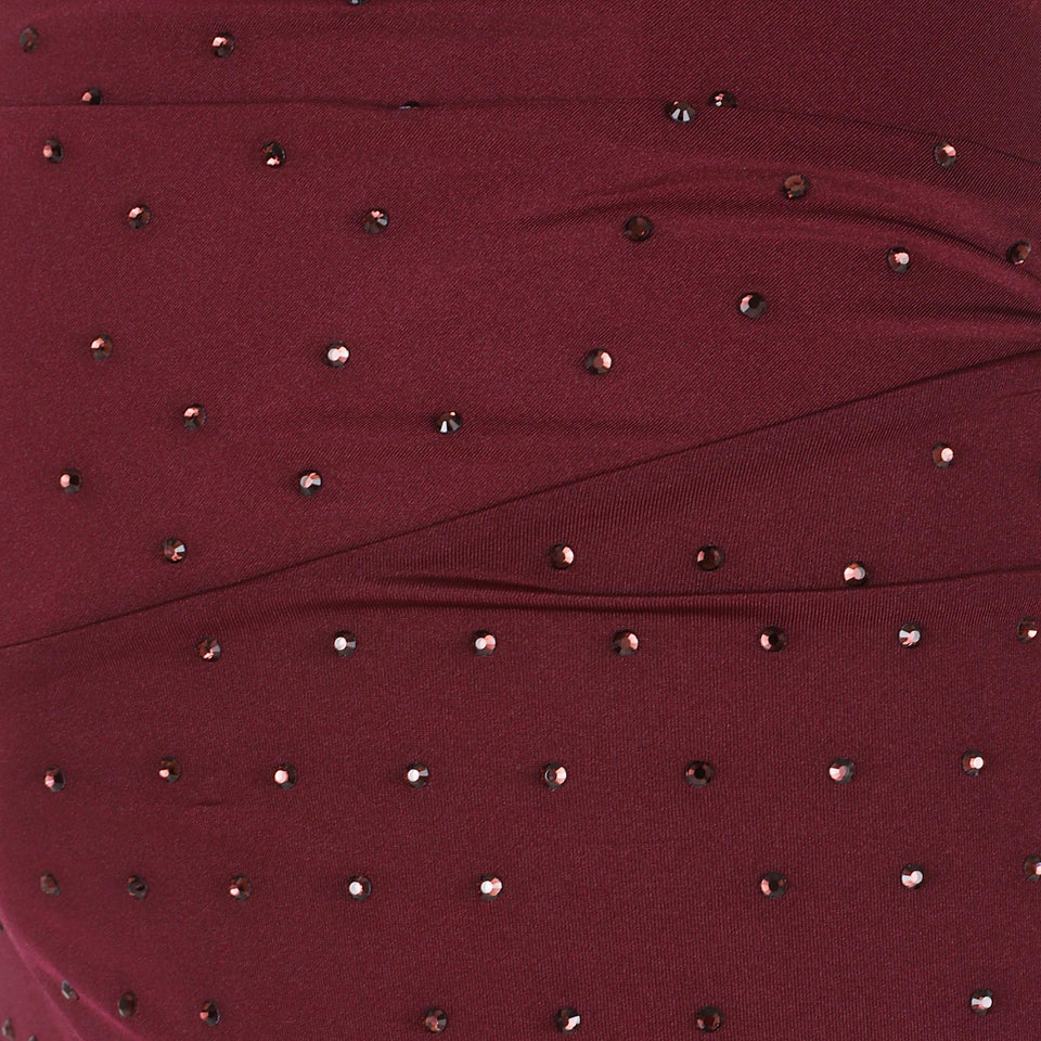 Gonna lunga in tessuto bordeaux TM180311B TJP185380 THE ANDAMANE 