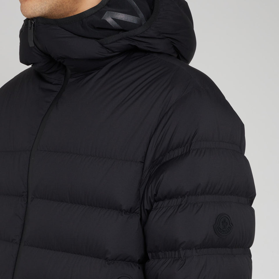 "Arroux" down jacket in black fabric