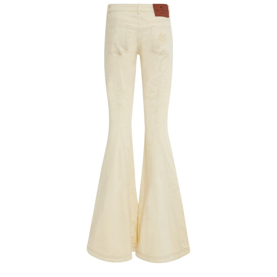 Jeans in denim bianchi