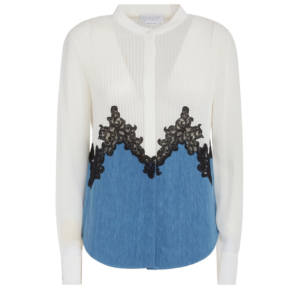 "Kheti" multicolor cotton and linen sweater